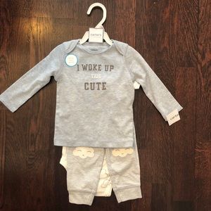 NWT Carter’s 3-piece set, 9 months unisex